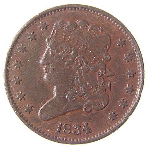 Early copper coin style image used to illustrate age versus rarity for old coinage