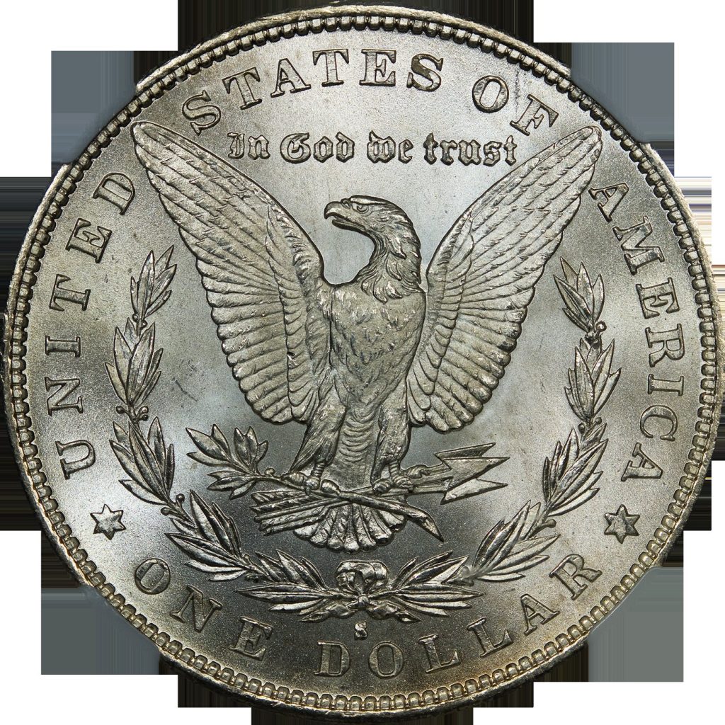 Morgan silver dollar representing large U.S. silver dollar coinage