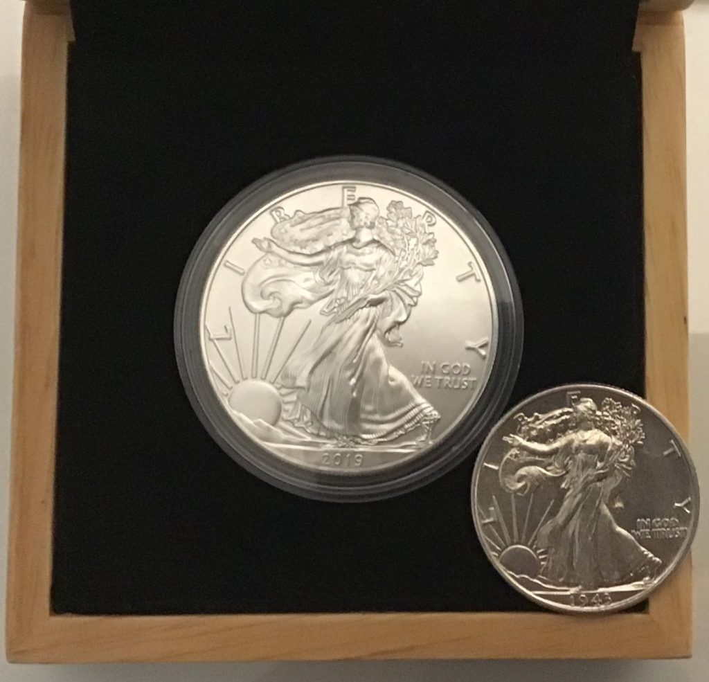 Educational reference image for silver eagle