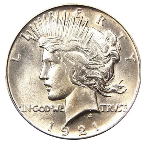 Peace dollar Liberty — 1921–1928 and 1934–1935